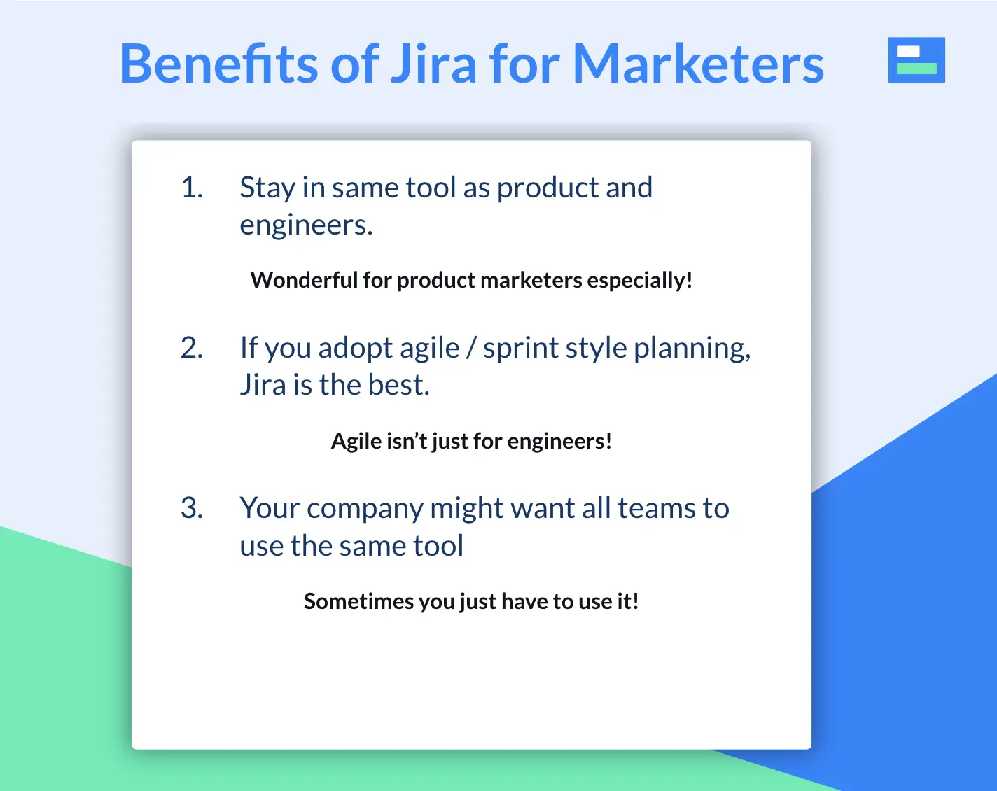 benefits of jira for marketers