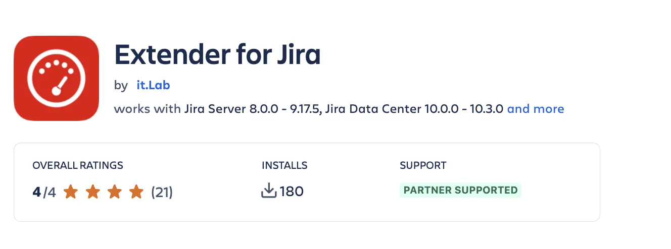 extender for jira plugin