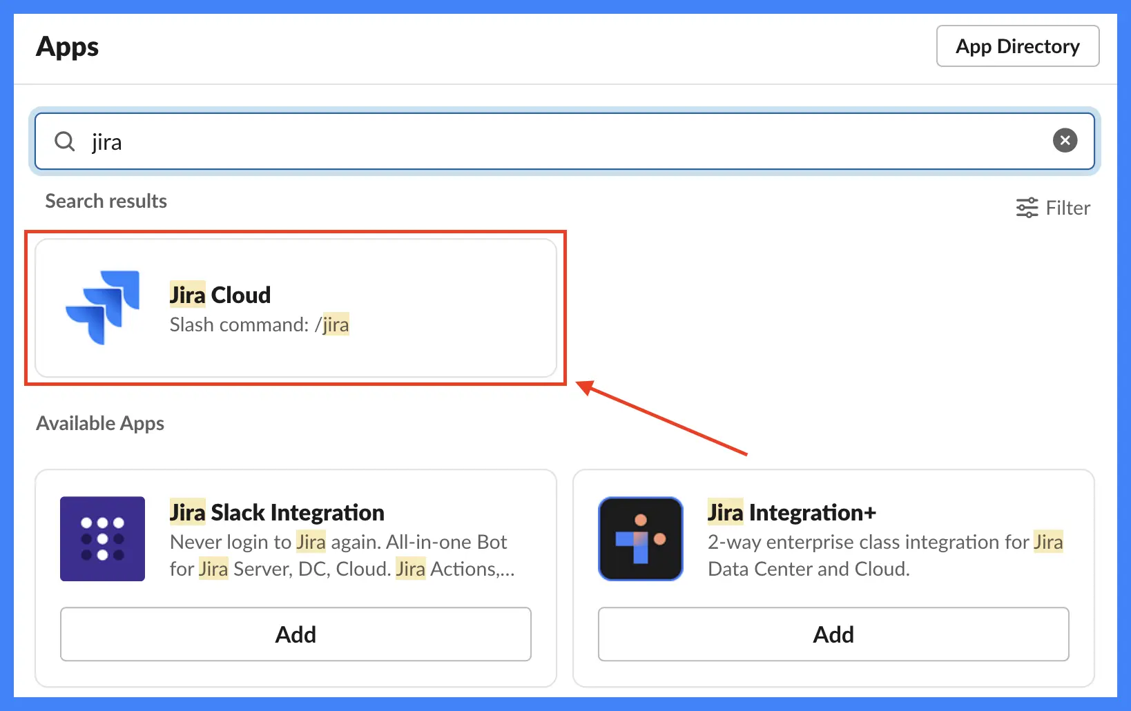 setting up a jira slack integration