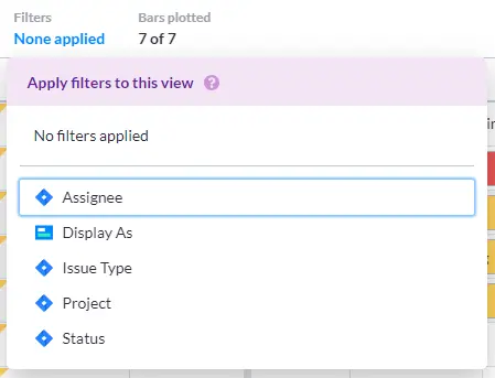 jira field selection in visor