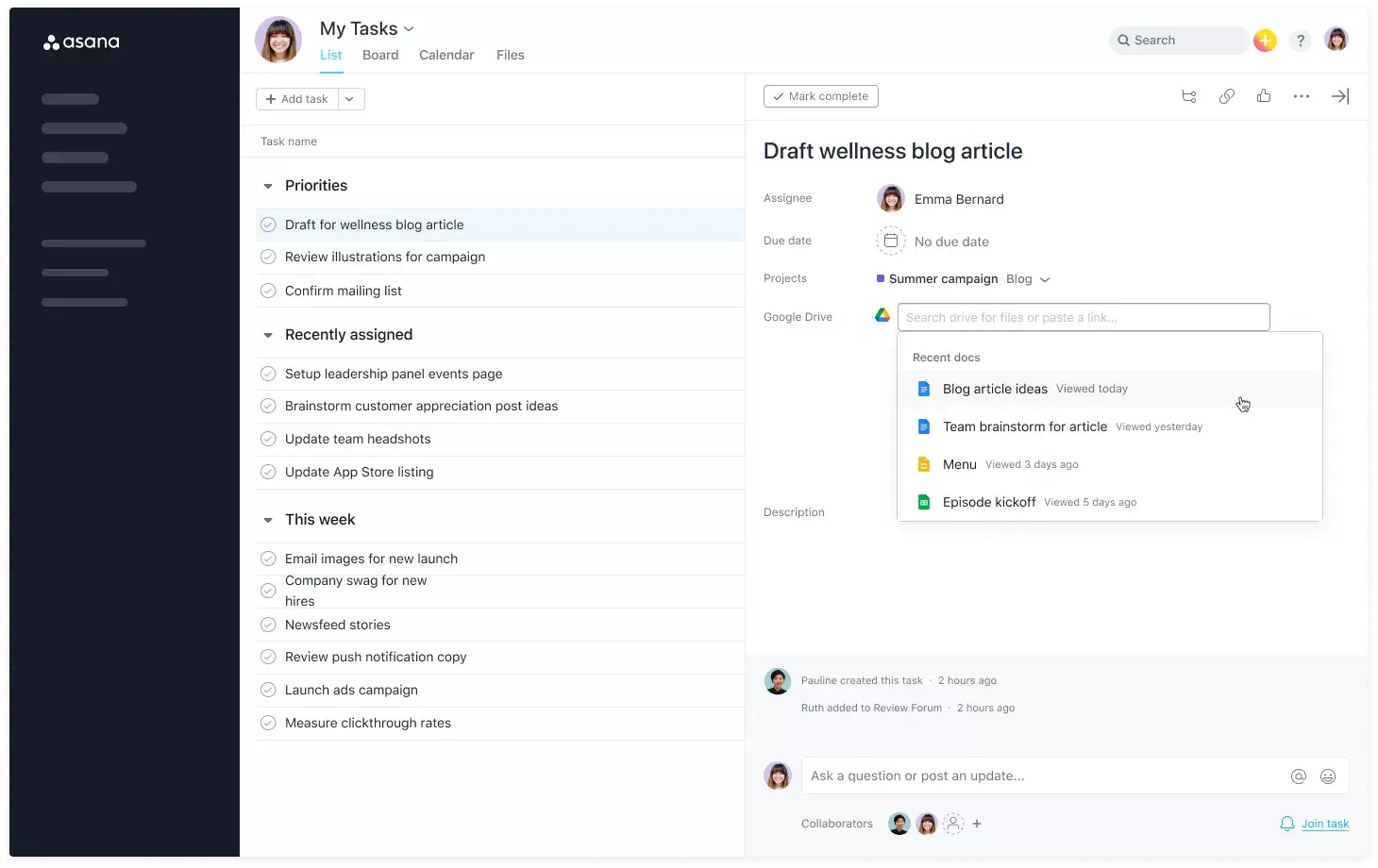 google workspace asana integration