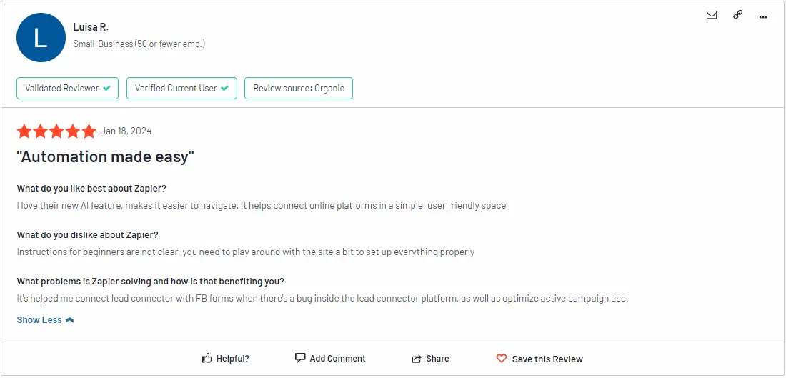 zapier ai project management tool review